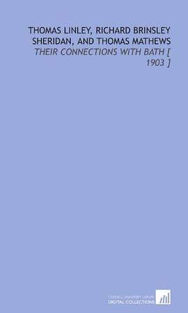 Thomas Linley, Richard Brinsley Sheridan, and Thomas Mathews pdf epub mobi 电子书 下载