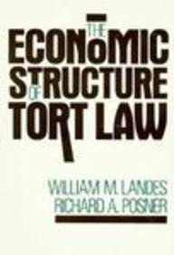 The Economic Structure of Tort Law pdf epub mobi 电子书 下载