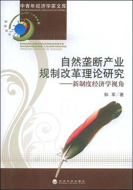 自然垄断产业规制改革理论研究 pdf epub mobi 电子书 下载