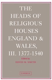The Heads of Religious Houses pdf epub mobi 电子书 下载