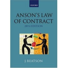 Ansons' Law of Contract
