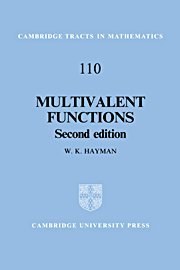 Multivalent Functions pdf epub mobi 电子书 下载