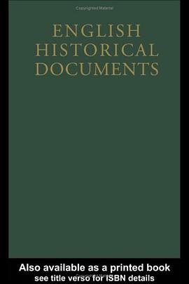 English Historical Documents pdf epub mobi 电子书 下载