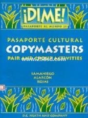 Dime Pasaporte Al Mundo 21 Pasaporte Cultural Copymasters Pair And Group Activities pdf epub mobi 電子書 下載