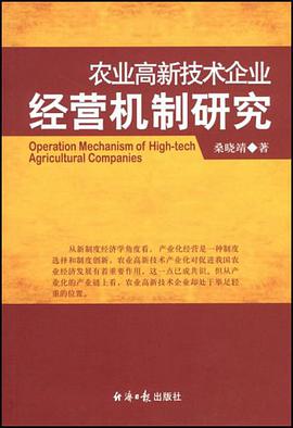 农业高新技术企业经营机制研究 pdf epub mobi 下载