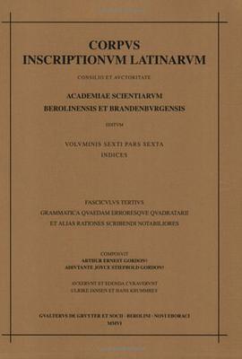 Corpus inscriptionum Latinarum pdf epub mobi 电子书 下载