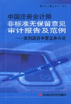 中國注冊會計師非標準無保留意見審計報告及範例 pdf epub mobi 電子書 下載
