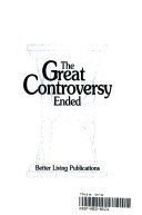 The Great Controversy Ended pdf epub mobi 下载