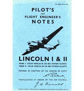 Avro Lincoln I & II -pilot's Notes pdf epub mobi 电子书 下载