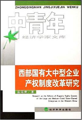 西部国有大中型企业产权制度改革研究 pdf epub mobi 电子书 下载