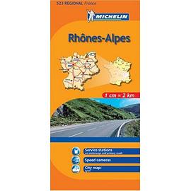 Michelin Map No. 523 Rhone-Alpes (France), Annecy, Grenoble (including map of Lyon) pdf epub mobi 电子书 下载
