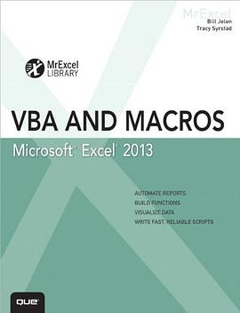 Excel 2013 VBA and Macros pdf epub mobi 电子书 下载