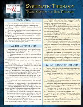 A Systematic Theology Laminated Sheet pdf epub mobi 电子书 下载