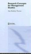 Research Concepts for Management Studies