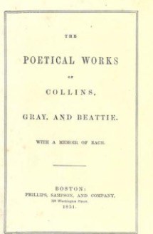 The poetical works of Collins, Gray, and Beattie pdf epub mobi 电子书 下载