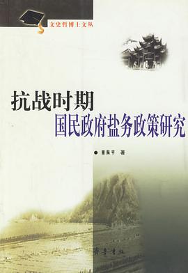 抗战时期国民政府盐务政策研究 pdf epub mobi 电子书 下载