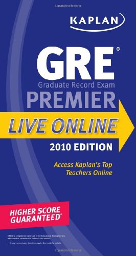 Kaplan GRE Exam 2010 Premier Live Online pdf epub mobi 电子书 下载