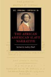 The Cambridge Companion to the African American Slave Narrative pdf epub mobi 電子書 下載