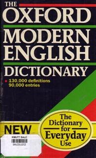 The Oxford Modern English Dictionary pdf epub mobi 电子书 下载