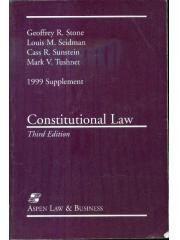 Constitutional Law: 1999 Supplement pdf epub mobi 电子书 下载