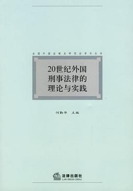 20世纪外国刑事法律的理论与实践 pdf epub mobi 电子书 下载