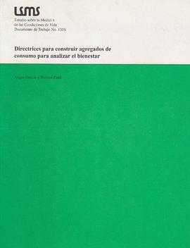 Directrices Para Construir Agregados De Consumo Para Analizar El Bienestar (Estudio sobre la medicio pdf epub mobi 電子書 下載