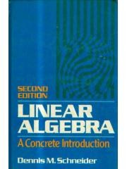 Linear Algebra: A Concrete Introduction pdf epub mobi 电子书 下载