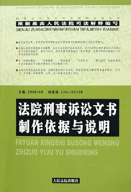 法院刑事诉讼文书制作依据与说明 pdf epub mobi 电子书 下载