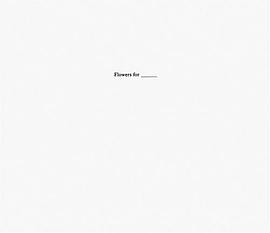 Flowers for _____ pdf epub mobi 电子书 下载