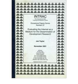 Evaluating the Internet as a Medium for the Dissemination of Development Research Findings (INTRAC O pdf epub mobi 电子书 下载