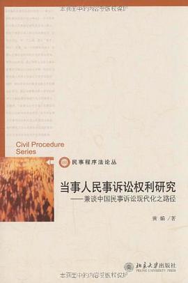 当事人民事诉讼权利研究 pdf epub mobi 电子书 下载