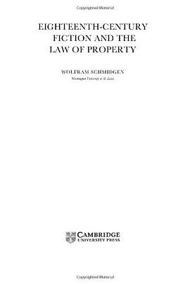 Eighteenth-Century Fiction and the Law of Property pdf epub mobi 电子书 下载