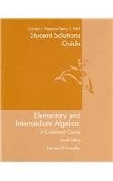 Student Solutions Guide for Larson/Hostetler's Elementary and Intermediate Algebra, 4th pdf epub mobi 电子书 下载