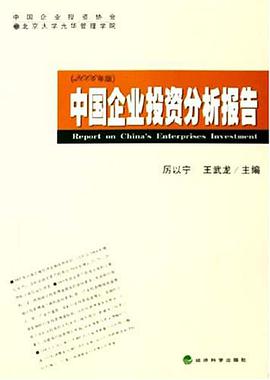中国企业投资分析报告 pdf epub mobi 电子书 下载