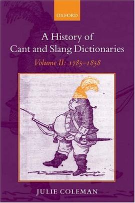 A History of Cant and Slang Dictionaries pdf epub mobi 电子书 下载