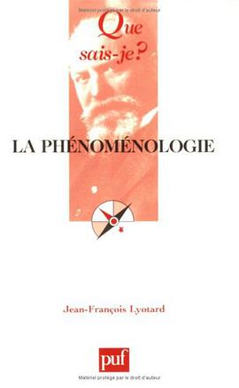 La phénoménologie pdf epub mobi 电子书 下载