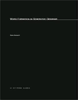 Word Formation in Generative Grammar pdf epub mobi 电子书 下载