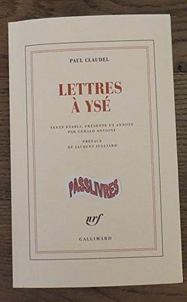 Lettres à Ysé pdf epub mobi 电子书 下载