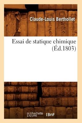 Essai de Statique Chimique Ed 1803 pdf epub mobi 电子书 下载
