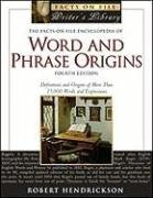The Facts on File Encyclopedia of Word and Phrase Origins pdf epub mobi 电子书 下载