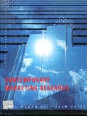 Contemporary Marketing Research pdf epub mobi 电子书 下载