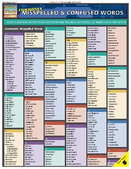 Commonly Misspelled & Confused Words Quick Study Reference Guide pdf epub mobi 电子书 下载