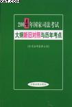 2004年国家司法考试大纲新旧对照与历年考点