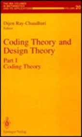 Coding Theory and Design Theory