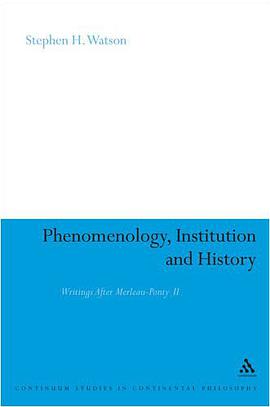 Phenomenology, Institution and History pdf epub mobi 电子书 下载