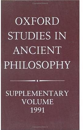 Oxford Studies in Ancient Philosophy pdf epub mobi 電子書 下載