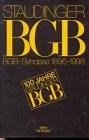 J. Von Staudingers Kommentar Zum Bgb , Bgb-Synopse 1896-1998 pdf epub mobi 电子书 下载