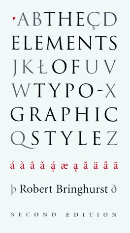 The Elements of Typographic Style pdf epub mobi 电子书 下载