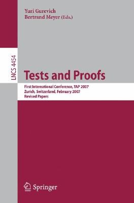 Tests and Proofs pdf epub mobi 电子书 下载