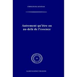 Autrement qu'être ou au-delà de l'essence pdf epub mobi 電子書 下載